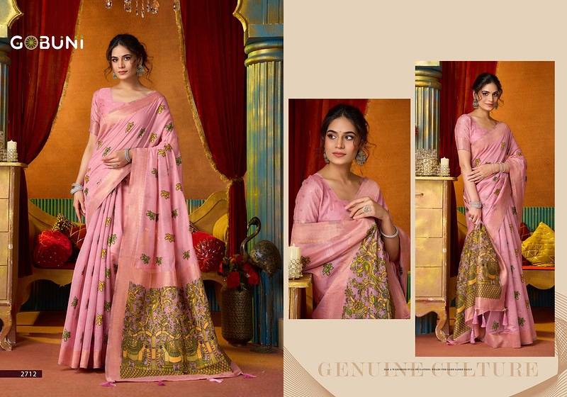 SHRUTI VOL 2 BY GOBUNI 2711 TO 2716 Series Indian Traditional Wear Collection Beautiful Stylish Fancy Colorful Occasional Wear Silk Sarees At Wholesale Price